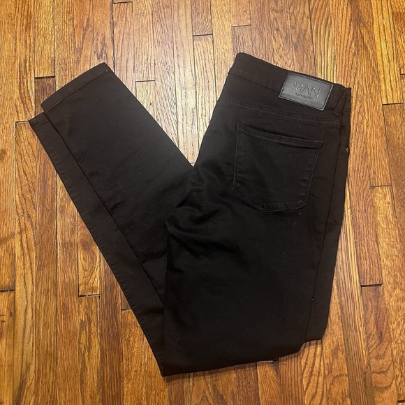 SkinnyJeans Other - BoohooMAN Black Skinny Jeans Stretch Denim Pants Men's Size 34x33